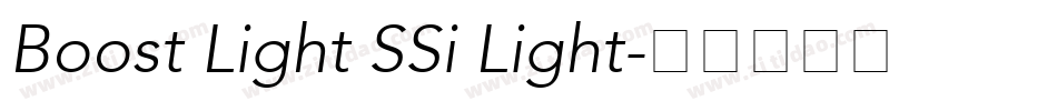 Boost Light SSi Light字体转换